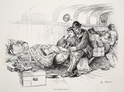 Una coppia inglese, illustrazione da 